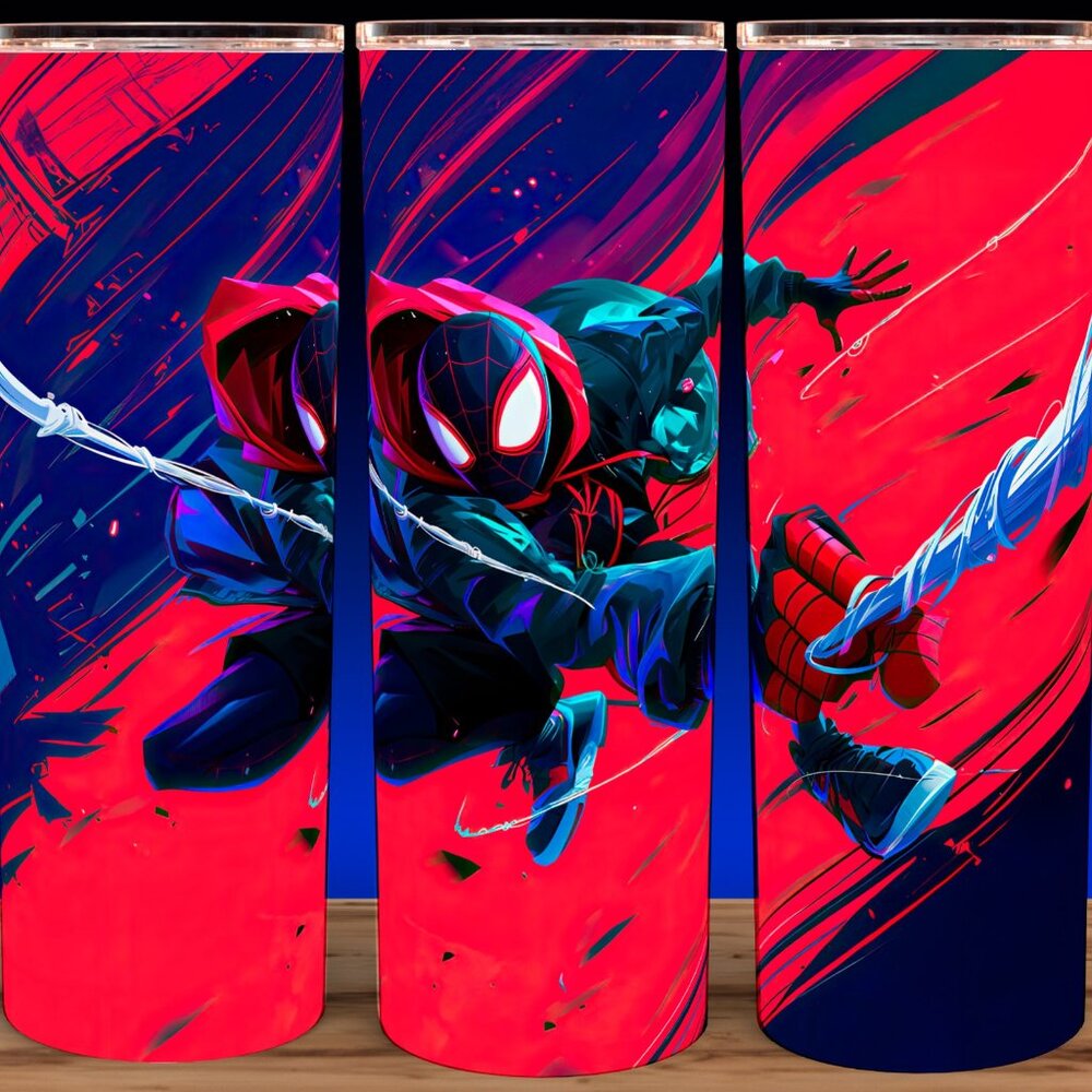 Spiderman Miles Morales Superhero Cup Mug Tumbler  20oz